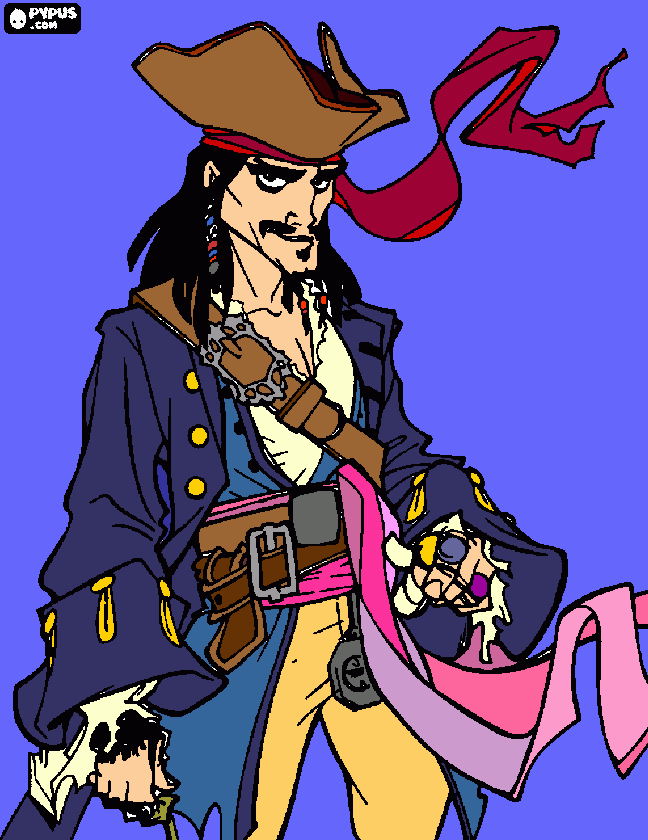 dessin capitaine jack sparrow