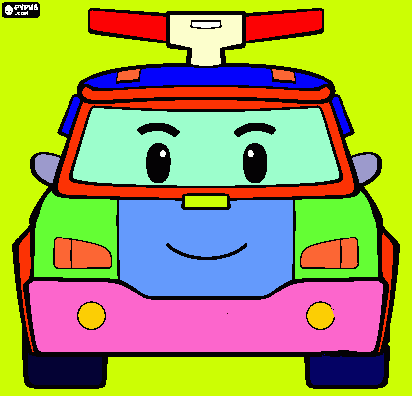 dessin car poli