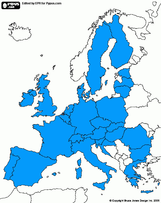 dessin carte europ