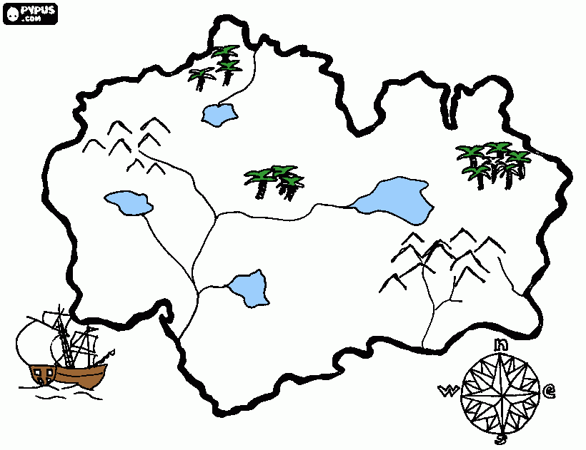 dessin carte pirate