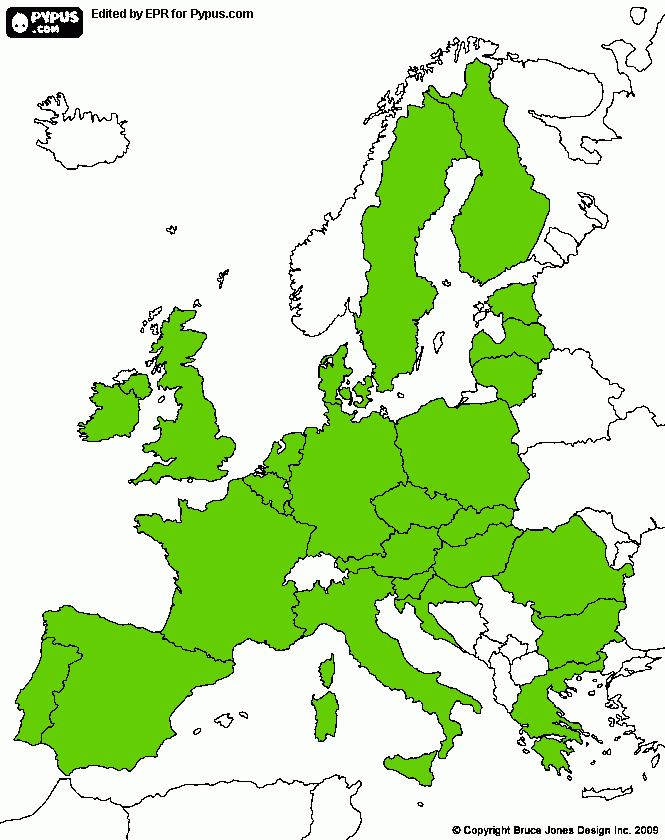 dessin carte UE