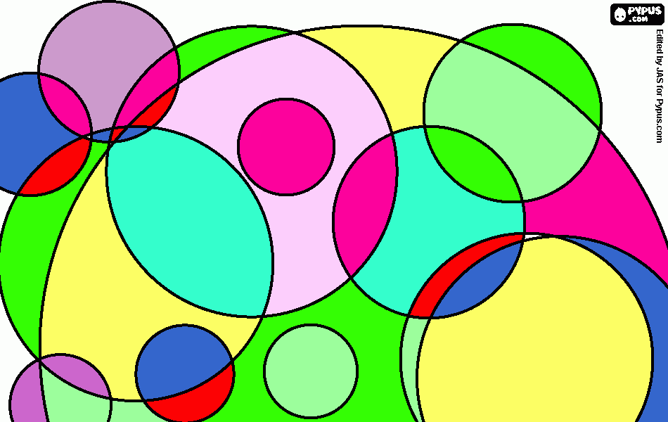 dessin Cercles - couleurs