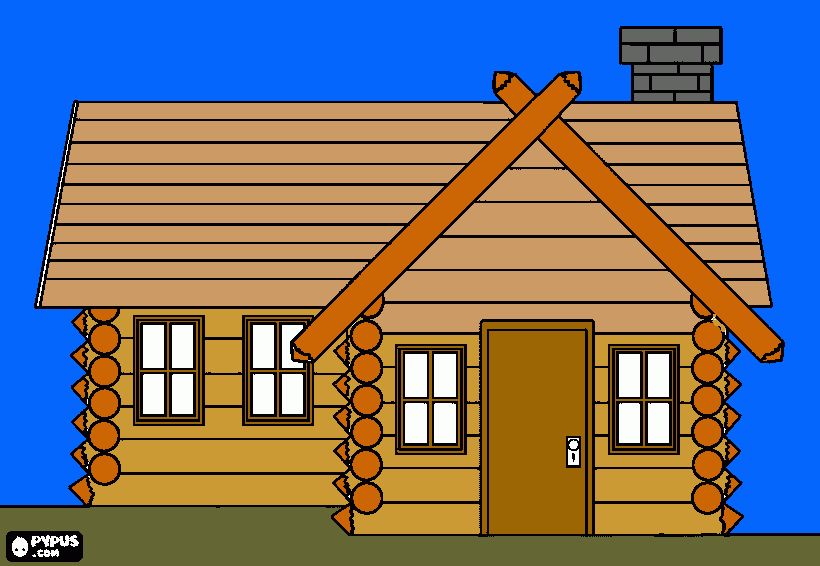 dessin chalet