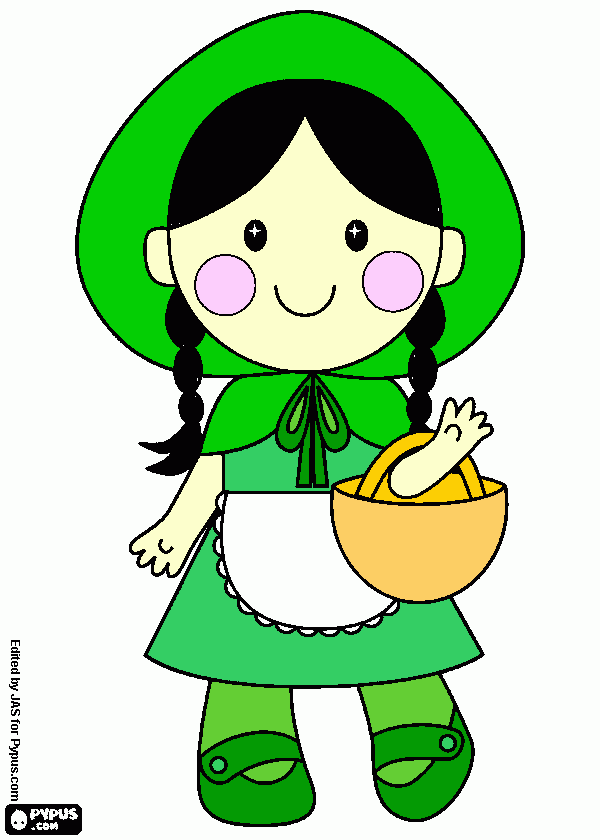 dessin chaperon vert