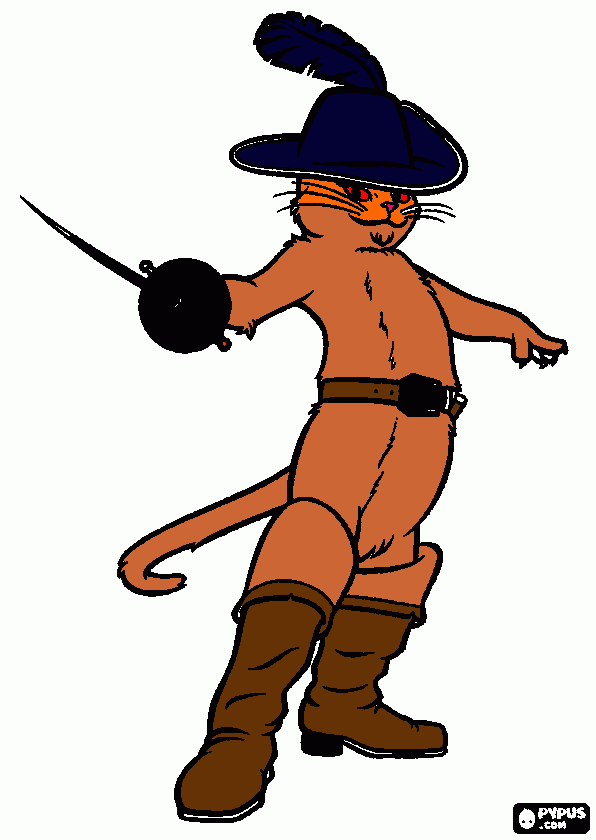 dessin chat botte 1
