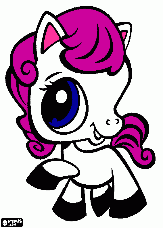 dessin cheval little petshop