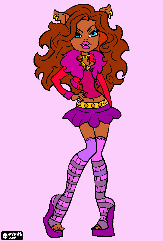 dessin clawdeen ;)