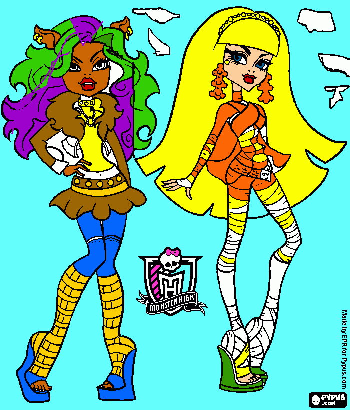 dessin cleo de nile et cawdenne wolf