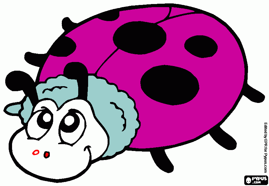 dessin coccinelle à colorier