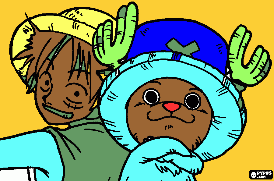 dessin coloriage de One Pice
