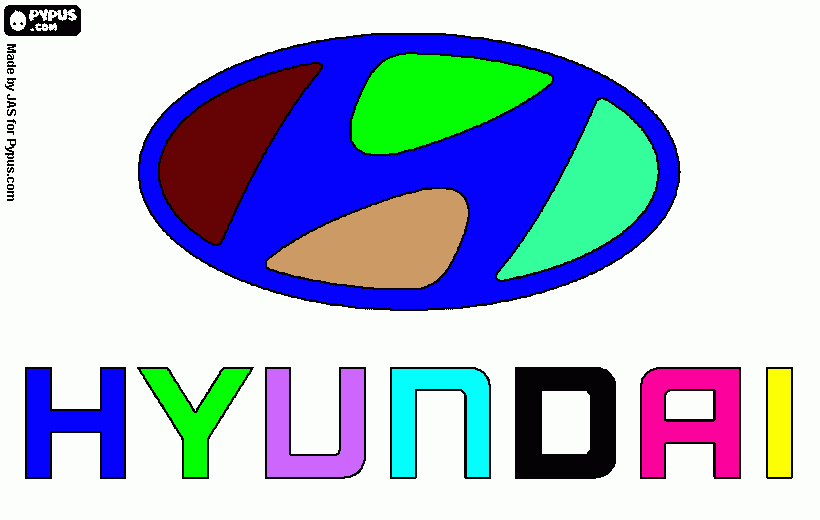 dessin coloriage hyundai