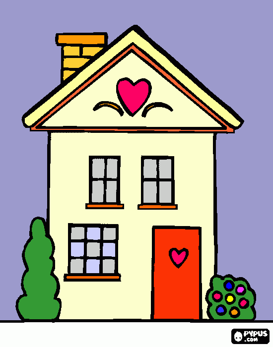 dessin coloriage maison