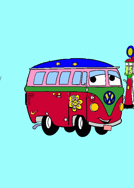 dessin combi vw