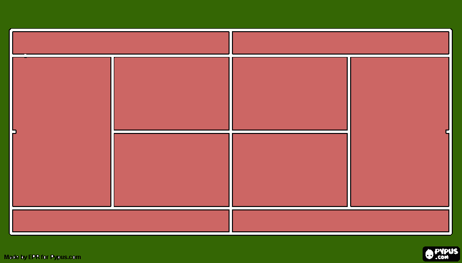 dessin cours tennis
