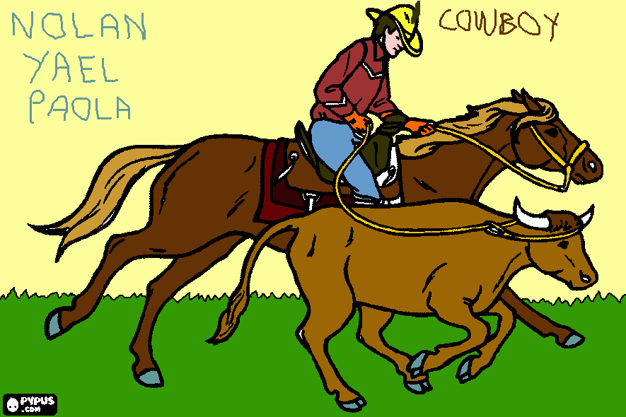 dessin cowboy