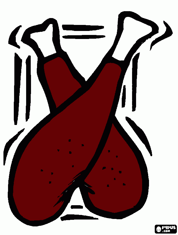dessin cuisses de poulet 