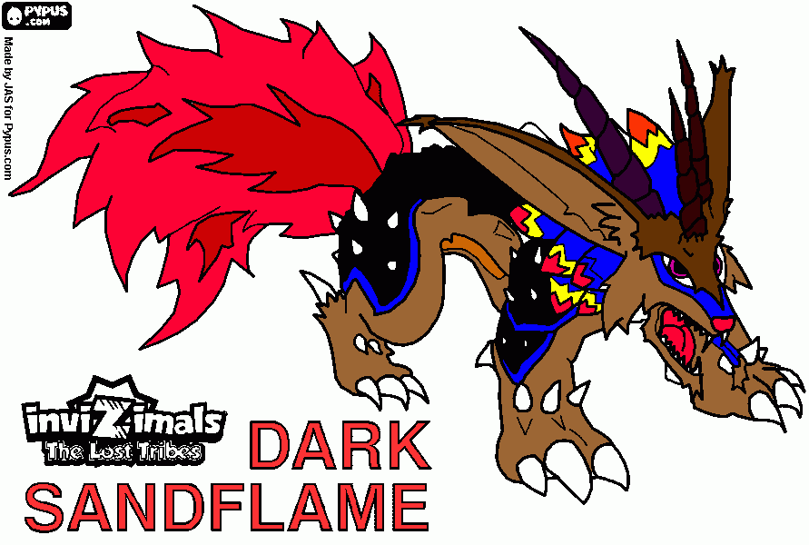 dessin dark sandflame