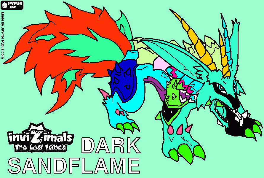 dessin dark sandflamme