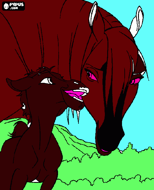 dessin dessin cheveaux