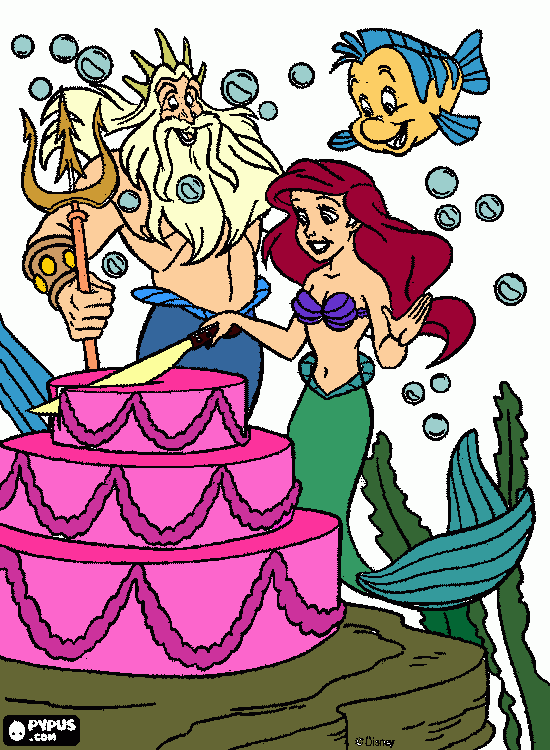 dessin Dessin de ariel la petite sirene 