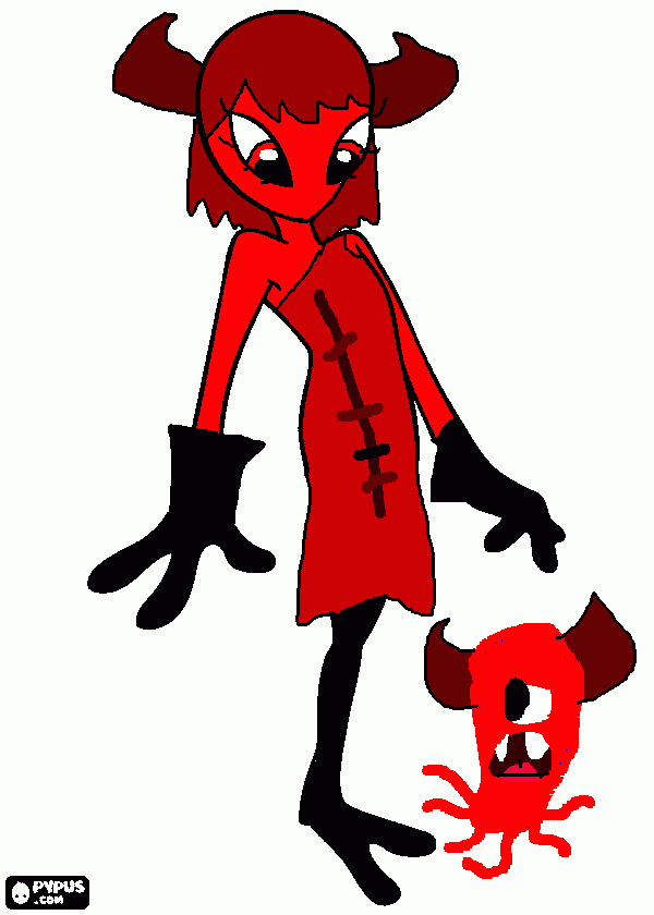 dessin diablesse