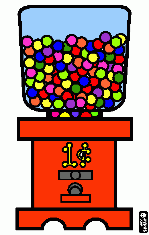 dessin Distributeur bonbon