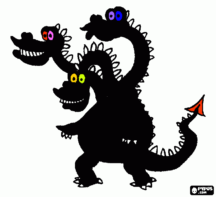 dessin dragon   noir