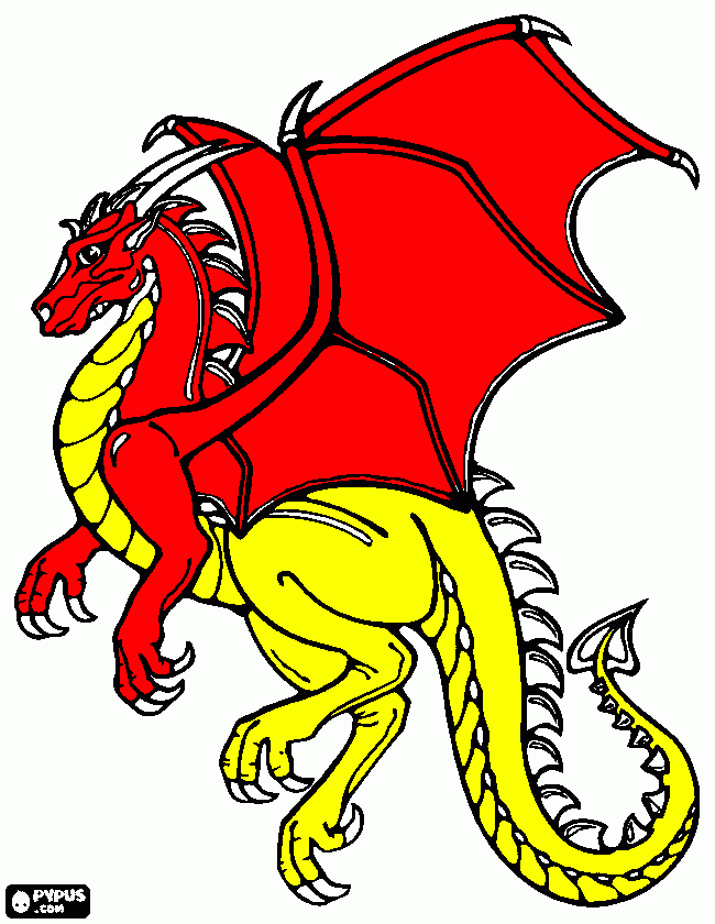 dessin dragon d'or