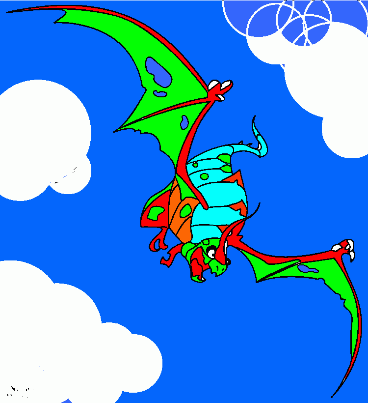 dessin dragon epervier