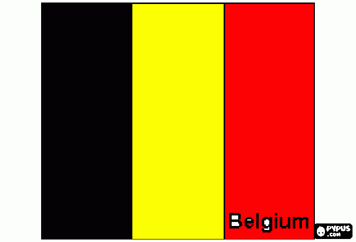 dessin DRAPEAU BELGIQUE