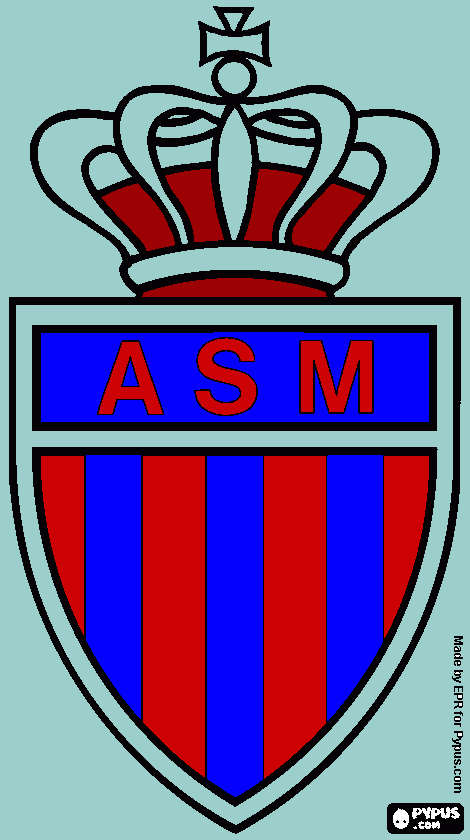 dessin drapeau de Monaco