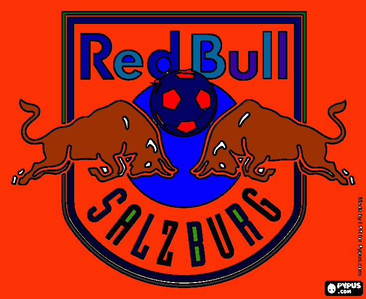 dessin drapeau de redbull