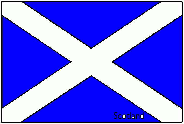 dessin Drapeau Ecosse