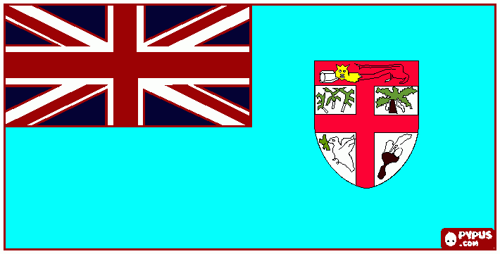 dessin drapeau fidji