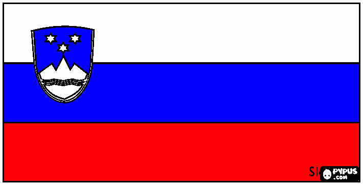 dessin drapeau slovenie