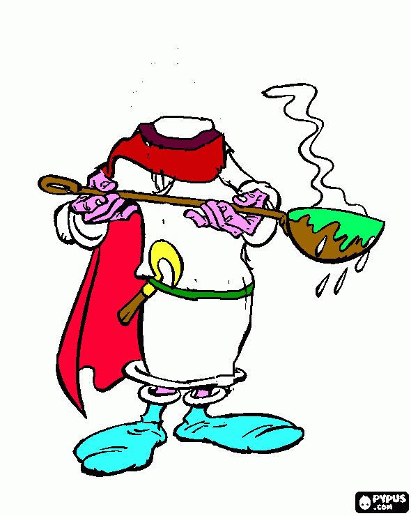 dessin Druide