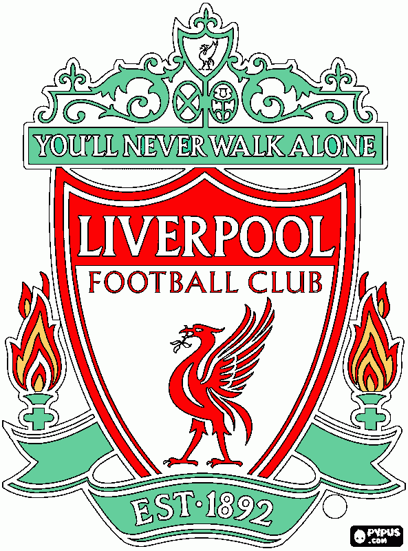 dessin ecusson foot liverpool