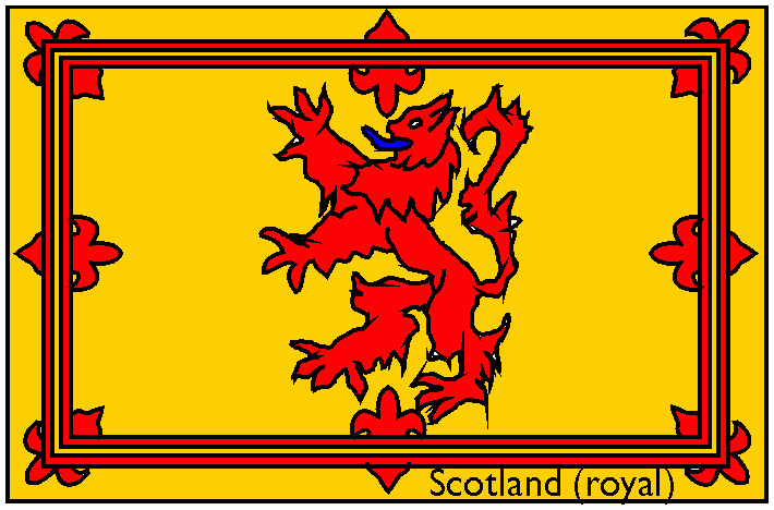 dessin Etendard royal d'Ecosse