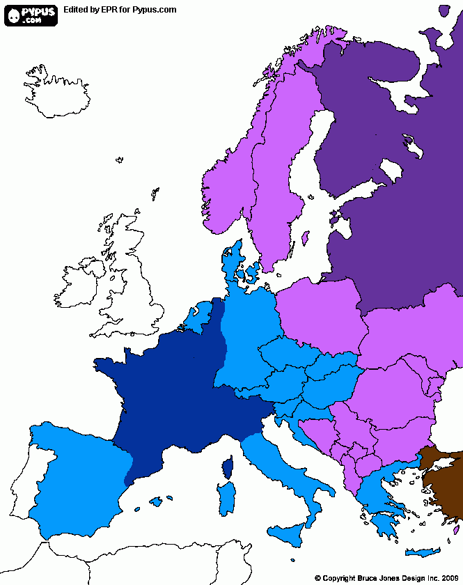 dessin Europe divisée