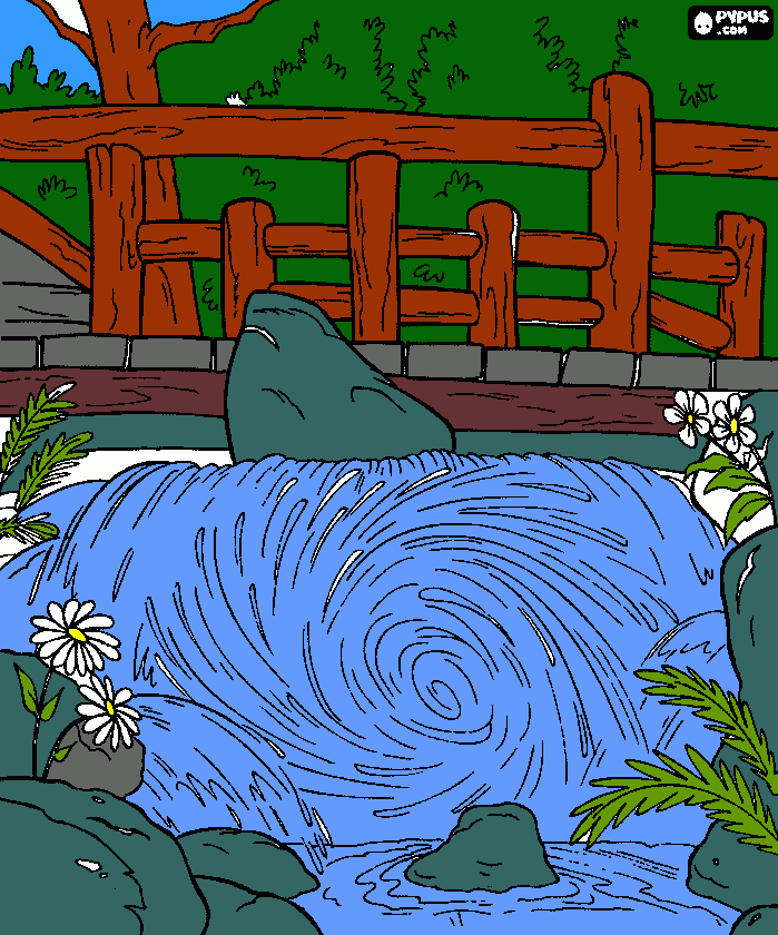 dessin fontaine papa