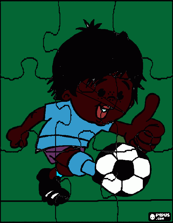 dessin foot puzzle