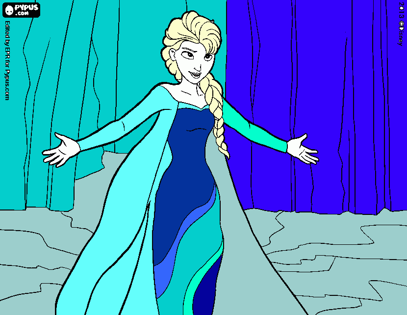 dessin frozen elsa