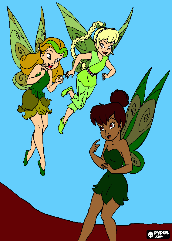 dessin fées vertes