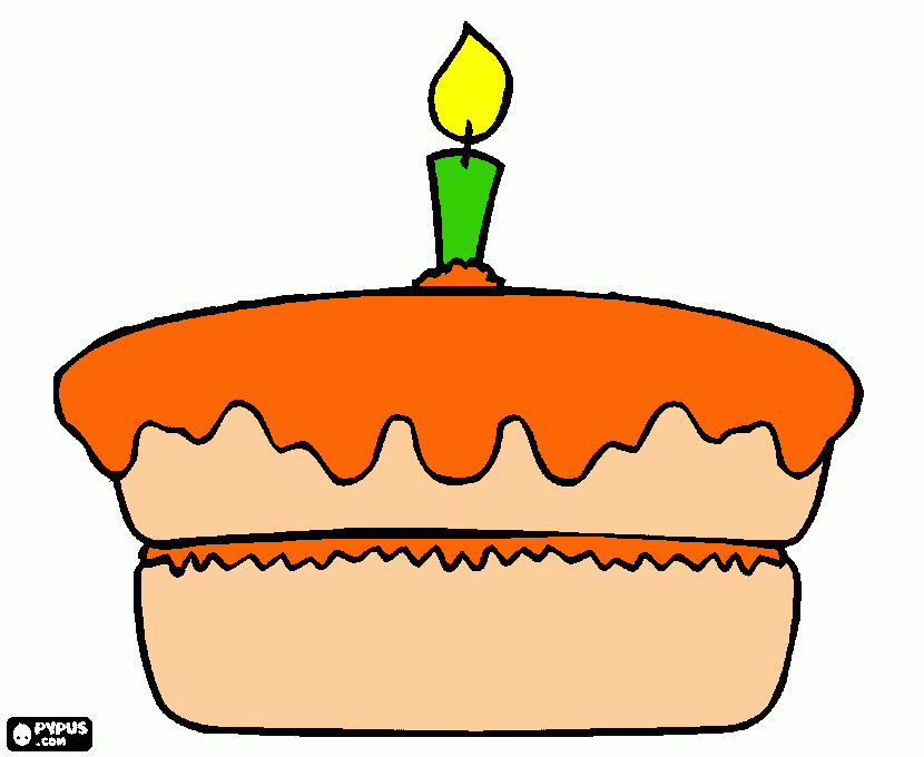 dessin gateau 1 an