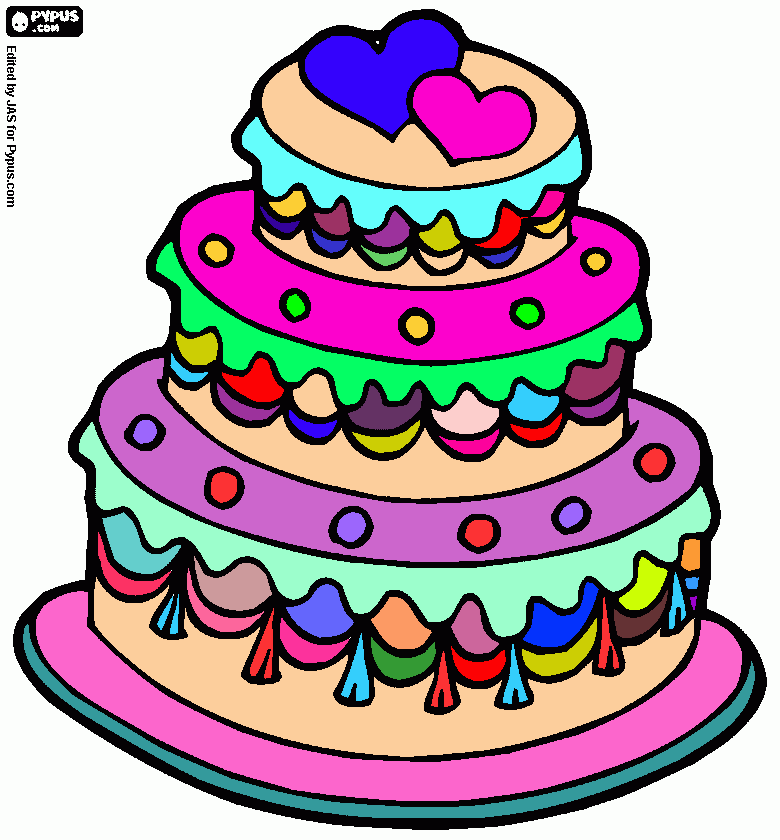 dessin gateau lisa