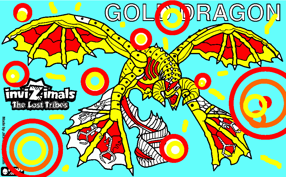 dessin golde dragon