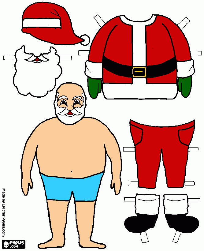 dessin habillage de pere noel for eloise de erina