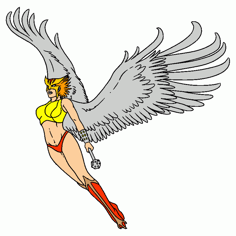 dessin hawkgirl