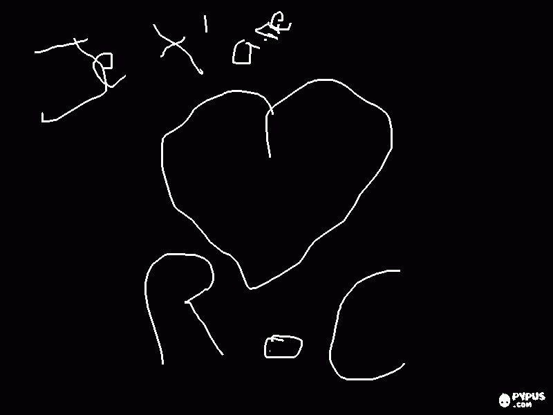 dessin je t'aime de tous mon coeur