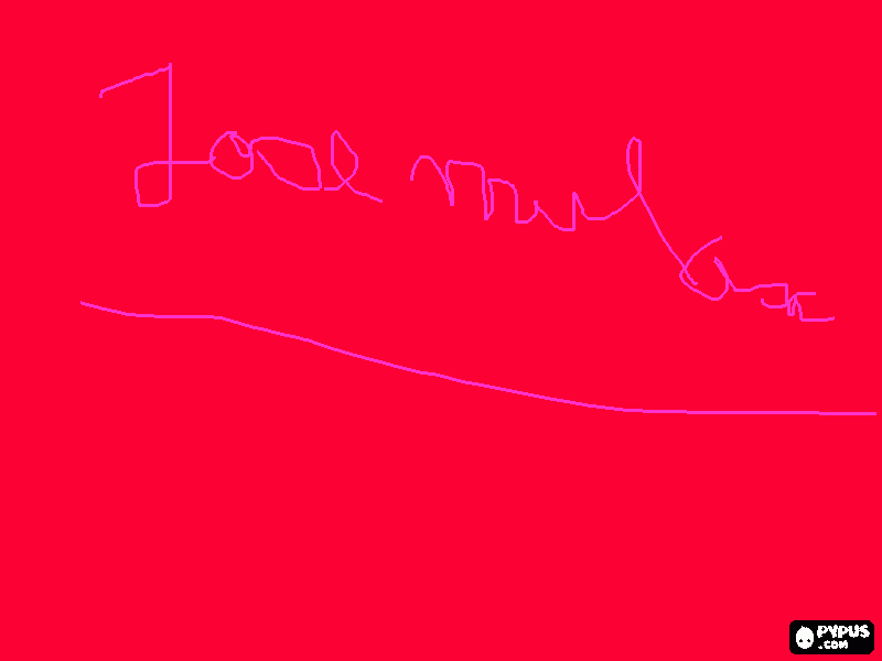 dessin je voulais faire mon nom et seluis de ma famille